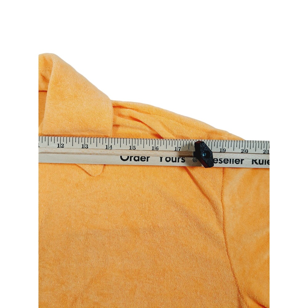 Show Me Your MuMu Women's Parker Button Down Orange Terry Size Small - Picture 8 of 9